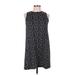 Nik and Nash Casual Dress - Shift: Black Polka Dots Dresses - Women's Size Medium