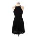 Silence and Noise Cocktail Dress - A-Line: Black Solid Dresses - Women's Size Small