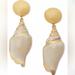 Kate Spade Jewelry | Kate Spade New York Gold-Tone Reef Treasure Shell Drop Earrings | Color: Gold/White | Size: Os