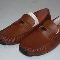 Coach Shoes | Coach Mens Size C Coin Leather Driver Shoes Saddle Brown Slip-On Loafer | Color: Brown | Size: Various