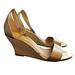 Lilly Pulitzer Shoes | Lily Pulitzer Gold Wedge Sandals In Euc | Color: Gold/Tan | Size: 9.5