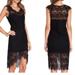 Free People Dresses | Intimately Free People Black Lace/Lined Peak A Boo Slip Dress Size Small | Color: Black | Size: S