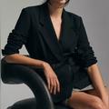 Anthropologie Jackets & Coats | Anthropologie Maeve Double Breasted Blazer Nwot Size 12 | Color: Black | Size: 12