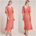 Anthropologie Dresses | Farm Rio X Anthropologie Devore Coral Orange Lace Maxi Dress Size Large | Color: Orange | Size: L