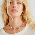 Free People Jewelry | Free People For All Time Choker Necklace | Color: Silver | Size: Os