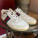 Gucci Shoes | Authentic Mens White Gucci Shoes Size 43 Sneakers Us 9.5 | Color: White | Size: 9.5