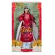 Barbie Lunar New Year Barbie Puppe - Traditionelles Kleid in glücksbringendem Rot mit Pfingstrosenmuster, cyanblaue Schuhe mit pinken Troddeln, inspiriert von der Peking-Oper, HRM57