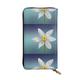 XqmarT White Daffodil Wallets Large Capacity Wallet for Men Women Wallets Credit Card Microfiber Leather Wallet