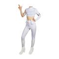 yrkasvr Classic Movie Cosplay Costume Set Halloween Cosplay Costume for women(Adult-S,White)