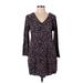 Gap Outlet Casual Dress - Wrap: Black Print Dresses - Women's Size Small