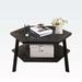 Bay Isle Home™ Alennah Coffee Table Wood/Metal in Black/Brown/Gray | 18.08 H x 31.5 W x 31.5 D in | Wayfair D15A948F6A8745D587278D2FDF8026A0