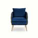 Accent Chair - Mercer41 Tramarion 26.37" Wide Velvet/Fabric | 34.65 H x 26.37 W x 26.37 D in | Wayfair ECEA6A46CF404A63960509757C9FD753