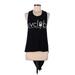 Balera Dancewear Active Tank Top: Black Graphic Activewear - Women's Size Medium
