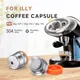 ICafilas-Capsules de café réutilisables en acier inoxydable pour tous les jours illy X7.1/