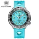 Steeldive – montre de plongée pour hommes cadran Turquoise lunette en céramique étanche à 300m