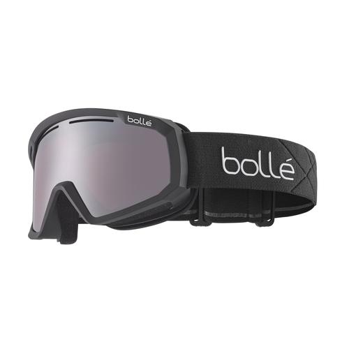 Bollé Y7 OTG Unisex-Skibrille Vollrand Monoscheibe Kunststoff-Gestell, schwarz