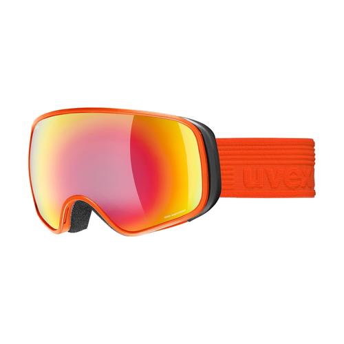 Uvex SCRIBBLE FM Unisex-Skibrille Vollrand Monoscheibe Kunststoff-Gestell, rot