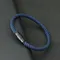 Bracciale da uomo stile semplice Fibbia magnetica nera Paracord Braslet Bracciale etnico in corda nautica Bracciale per il tempo libero Pulseira Joias