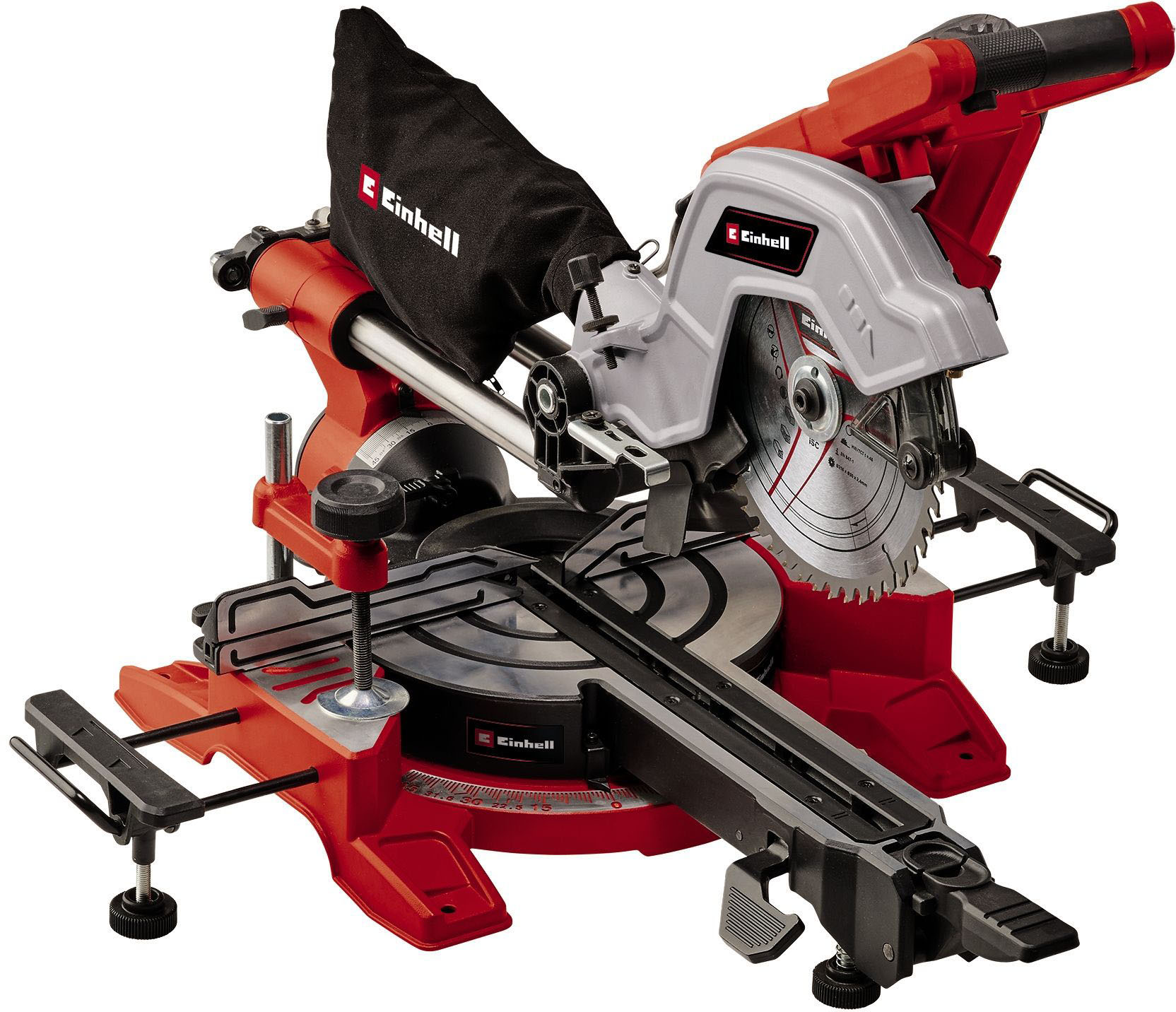 Zug-, Kapp- und Gehrungssäge EINHELL "TE-SM 8 L Dual", rot, B:655mm H:360mm L:950mm, Sägemaschinen Image