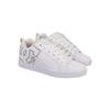 Sneaker DC SHOES "Court Graffik", Gr. 9(40,5), bunt (weiß, silber), 55.99% Leder, 43.71% Synthetikmaterial, 0.3% TPU, Schuhe