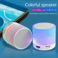 Universelle bluetooth mini lautsprecher drahtlose lautsprecher bunte led tf karte usb subwoofer