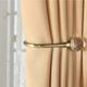 2 Pack (Bronze) Embrasses à Rideaux Crochets Murals U Métal Curtain Tiebacks, Rideau Metallique