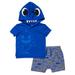 Pinkfong Baby Shark Newborn Baby Boys T-Shirt and French Terry Shorts Outfit Set Newborn to Toddler