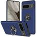 360 Rotating Ring Grip Hybrid Case for Google Pixel 8 - Blue