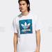 Adidas Shirts | Adidas Skateboarding Bb Print Trefoil Palm Tree T-Shirt Medium | Color: Blue/White | Size: M