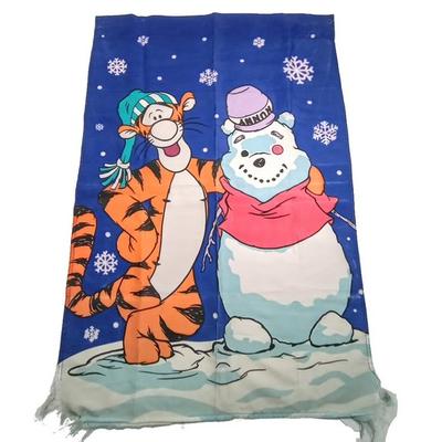 Disney Holiday | Christmas Garden Flag Tigger Builds A Winnie The Pooh Snowman #N64 | Color: Blue/White | Size: Os