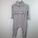 Jessica Simpson One Pieces | Jessica Simpson Baby Jumpsuit 18 Months Gray Floral Long Sleeve | Color: Gray | Size: 18mb