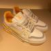 Louis Vuitton Shoes | Louis Vuitton Men's White And Yellow Trainers | Color: White/Yellow | Size: 44eu