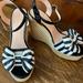 Kate Spade Shoes | Kate Spade Wedge Heels, Size 8 | Color: Black/White | Size: 8