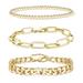 Free People Jewelry | Layered Gold Bracelets | Color: Gold/Red/White | Size: Os