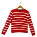 Ralph Lauren Sweaters | Lauren Ralph Lauren Knit Sweater Stripped Red White Long Sleeve Pullover | Color: Red/White | Size: L