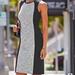 Athleta Dresses | Athleta Two Tone Bodycon City Scape Dress Size M | Color: Black/Gray | Size: M