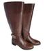 Michael Kors Shoes | Michael Kors Bryce Tall Brown/Mocha Leather Boot Size 6.5 Wide Shaft | Color: Brown/Gold | Size: 6.5