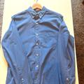 J. Crew Shirts | L/S J Crew Secret Wash Organic Cotton Poplin Shirt, Slim, Medium, Blue | Color: Blue | Size: M