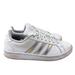 Adidas Shoes | Adidas Women's Size 9.5 Grand Court White Aluminum Lace-Up Sneakers Shoes Fw3734 | Color: White | Size: 9.5