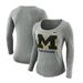 Nike Tops | Brand New Michigan Wolverines Nike Women’s Logo Long Sleeve Grey T-Shirt | Color: Gray | Size: M