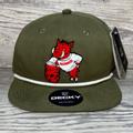 Nike Accessories | Arkansas Razorbacks- Skull Crushers 3d Classic Rope Hat- Olive/ White | Color: Black/Red | Size: Os