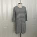 Madewell Dresses | Madewell Navy White Striped Short Cotton Dress M | Color: Blue/White | Size: M