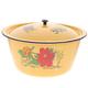 Enamel Basin Nonstick Pots Nonstick Griddle Enamel Stew Pot Enamel Cooking Pot Baby Food Essentials Large Stock Pot Egg Beating Bowl Stockpot with Lid Enamel Pot Soup Cooking Pot