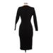 Casual Dress - Midi: Black Dresses - Women's Size Large