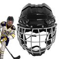 Hockey Helmets - Hockey Face Shield | Ice Hockey Helmets Combo With Cage, Breathable Protective Sturdy Hockey Gear For Ice Hockey Hmltd