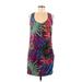 Trina Turk Casual Dress - Mini Scoop Neck Sleeveless: Purple Dresses - New - Women's Size 2