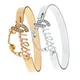 Bracelets en cristal plaqué or pour femmes bracelet en acier inoxydable accessoires de bijoux