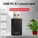 Adaptateur USB Bluetooth 5.1 sans fil récepteur audio émetteur carte son externe prise AUX 3.5