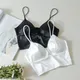 Bandeau enveloppant de poitrine noir et blanc sous-vêtements décontractés pour femmes à la mode