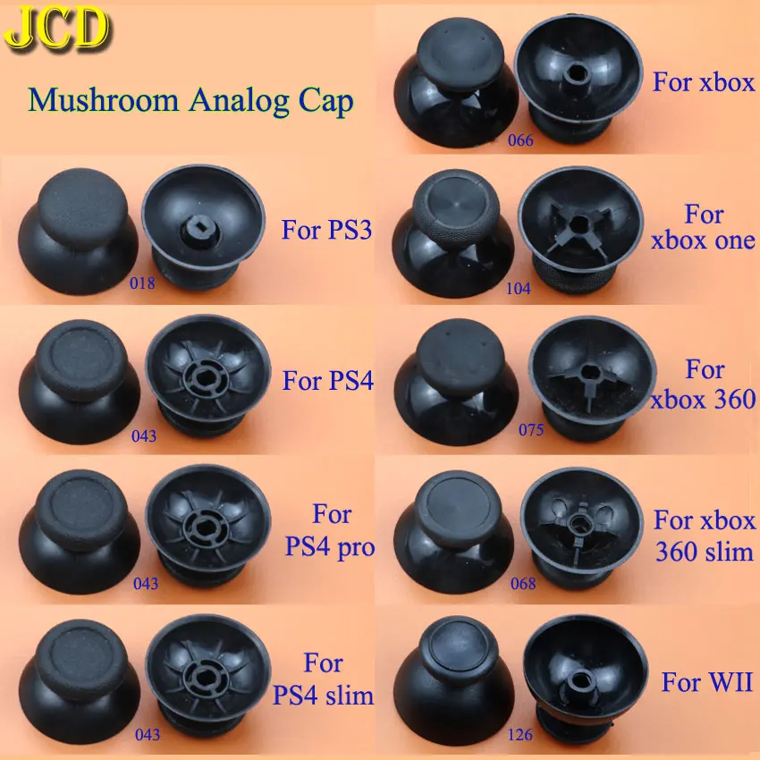 JCD 2 stücke Analog Joystick Stick Grip Cap Für PS3 PS4 PR0 PS5 Xbox 360/One/Serie S X WII WiiU NGCController Image